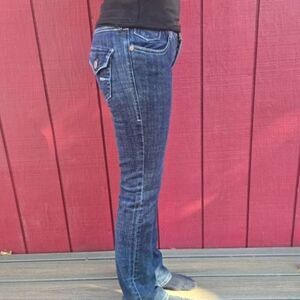 Roxy Malibu Baby Bell Fit Jeans dark denim size 3 boot y2k low rise